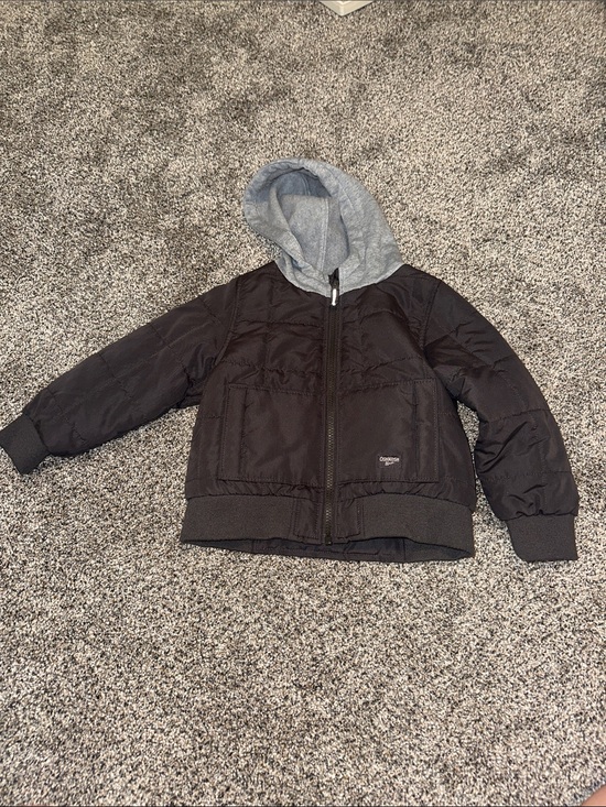 OshKosh B'gosh Other - OshKosh B'gosh Black Jacket with Gray Hood
